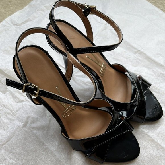Vizzano Black Stiletto High Heel Sandal Made In Brazil Size 7 Ladies Shoes NEW - Picture 2 of 6